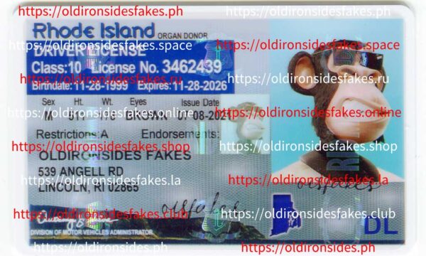 Rhode Island Driver License(Old RI)